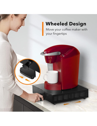 Soporte Deslizante para K Cup Goldlion - Organizador Negro 36 Cápsulas