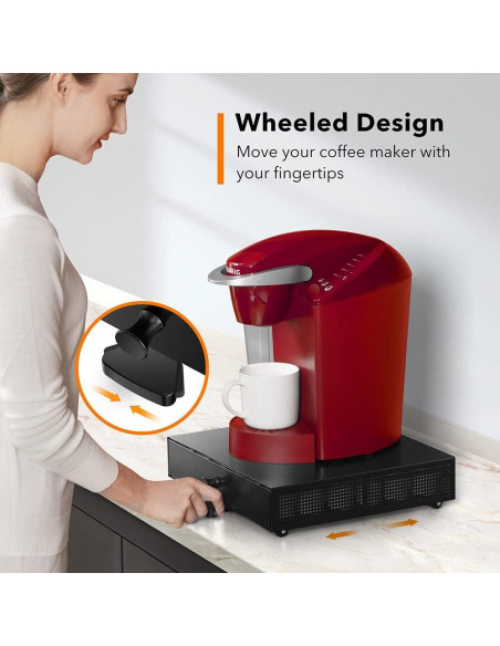 Soporte Deslizante para K Cup Goldlion - Organizador Negro 36 Cápsulas