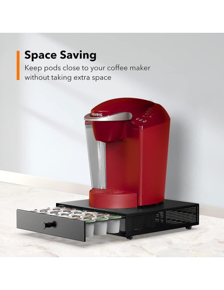 Soporte Deslizante para K Cup Goldlion - Organizador Negro 36 Cápsulas