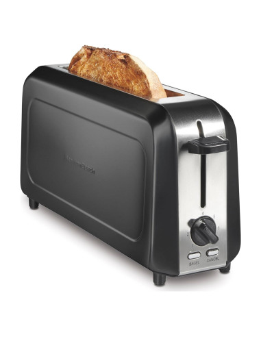 Tostadora Hamilton Beach 2 Rebanadas Negra con Control de Dorado