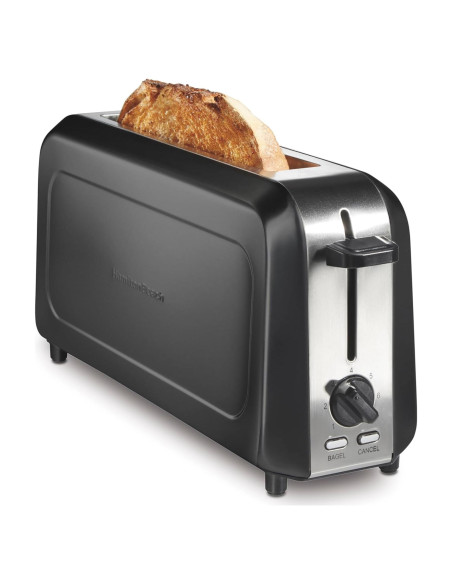 Tostadora Hamilton Beach 2 Rebanadas Negra con Control de Dorado