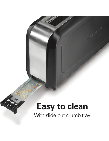 Tostadora Hamilton Beach 2 Rebanadas Negra con Control de Dorado