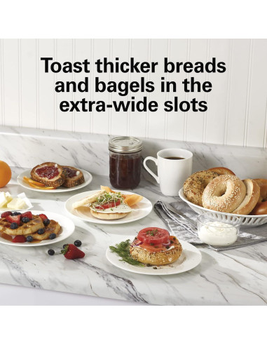 Tostadora Hamilton Beach 2 Rebanadas Roja con Ranuras Anchas