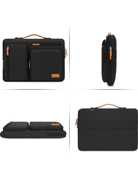 Bolsa Protectora para Laptop MOSISO 16" Negra con Bandolera