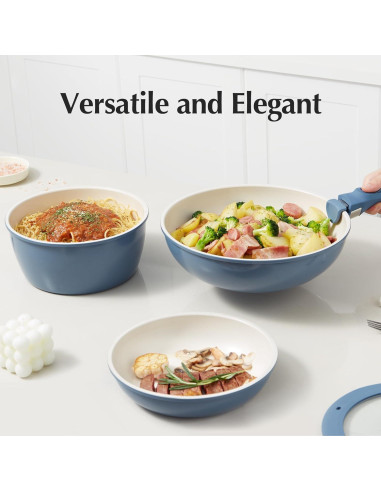 Juego de Ollas y Sartenes Redchef Cerámica 21 Piezas Antiadherente