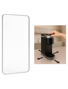 Bandeja deslizante acrílica transparente para cafetera Keurig