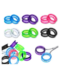 12 Anillos de Silicona para Tijeras JJUNW - Protección Pulgar