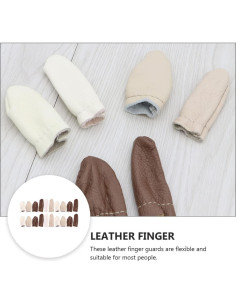 Dedales de Cuero COHEALI 40 Piezas para Manualidades 2