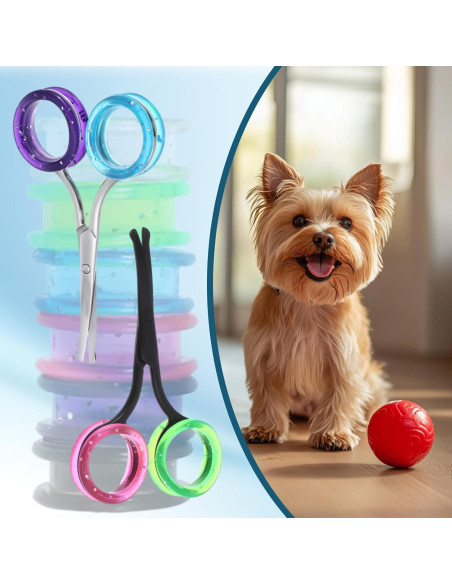 12 Anillos de Silicona para Tijeras JJUNW - Protección Pulgar