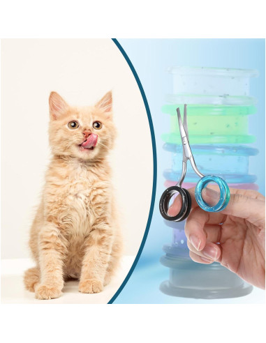 12 Anillos de Silicona para Tijeras JJUNW - Protección Pulgar