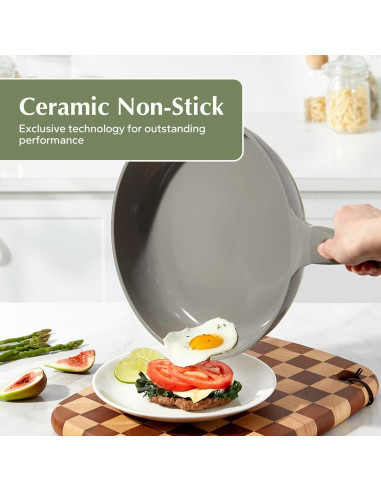 Sartén Antiadherente Redchef 24 cm Cerámica Libre de Tóxicos