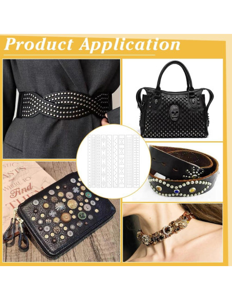 BENECREAT 9 Piezas Plantillas de Perforación de Cuero Acrílico 3.5mm