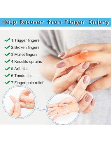 10 Mangas de Compresión para Dedos EDNYZAKRN Alivio Dolor