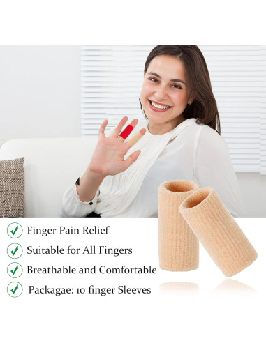 10 Mangas de Compresión para Dedos EDNYZAKRN Alivio Dolor