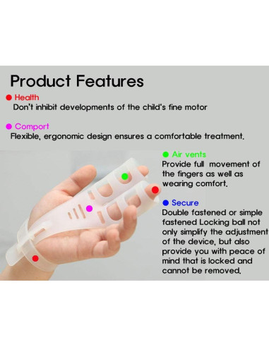 CareThumb Kit para Detener Succión del Pulgar - Mobiu - Talla Única