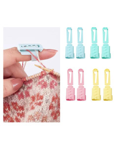 Anillo de Ganchillo DUOJINSANXI - 8 Piezas Soporte de Hilo