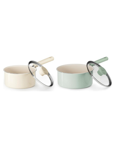 Cacerola Antiadherente Cerámica Redchef 1.42L y 2.84L con Tapa