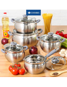 Juego de Utensilios de Cocina Daniks 10 Piezas Acero Inoxidable 2