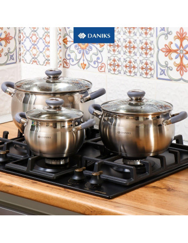 Juego de Utensilios de Cocina Daniks 10 Piezas Acero Inoxidable