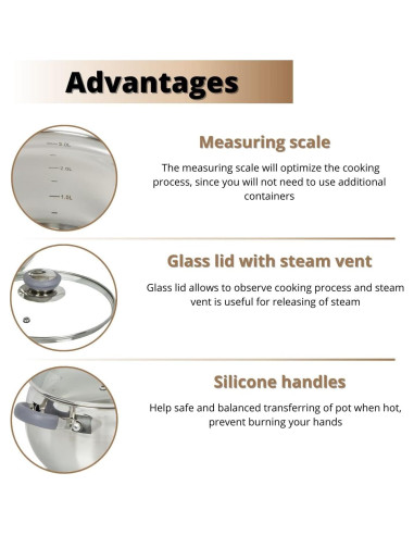 Juego de Utensilios de Cocina Daniks 10 Piezas Acero Inoxidable