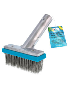 Cepillo de piscina U.S. Pool Supply 5" (12.7 cm) acero inoxidable