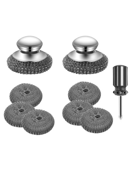 Esponja de Alambre de Acero Inoxidable ZQYSTT 9 Piezas