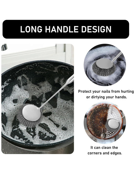 Esponja de Alambre de Acero Inoxidable ZQYSTT 9 Piezas