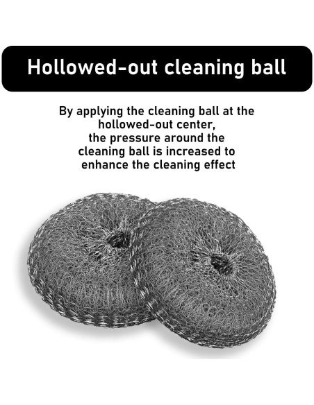 Esponja de Alambre de Acero Inoxidable ZQYSTT 9 Piezas