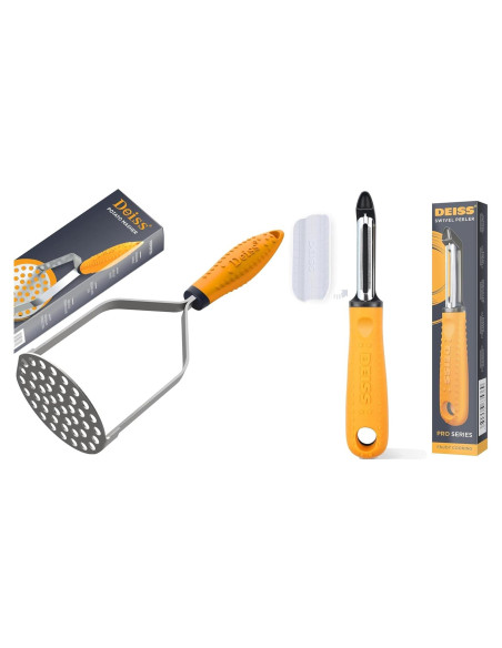 Deiss PRO Prensador de Patatas y Pelador de Verduras Set