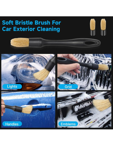 Juego de 9 Cepillos para Detallar Autos GECOTITI - Multiuso