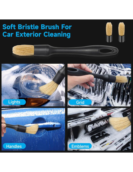 Juego de 9 Cepillos para Detallar Autos GECOTITI - Multiuso