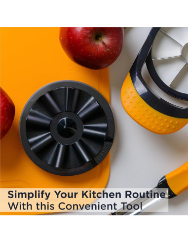 Prensador de Patatas Deiss PRO Acero Inoxidable 28 cm + Cortador de Manzanas