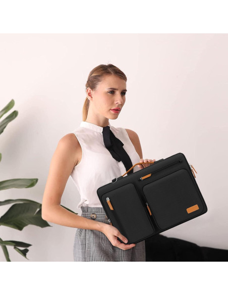 Bolsa Protectora para Laptop MOSISO 16" Negra con Bandolera