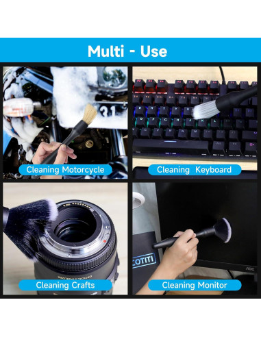 Juego de 9 Cepillos para Detallar Autos GECOTITI - Multiuso