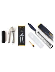 Conjunto Prensa de Ajo Deiss PRO + Pelador Silicona + Rallador