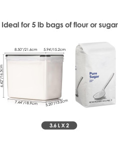 Contenedores de Almacenamiento Vtopmart 6 Piezas Herméticos 2