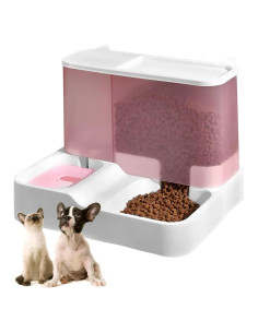 Comedero y Dispensador Automático Kathson 2 en 1 para Gatos y Perros