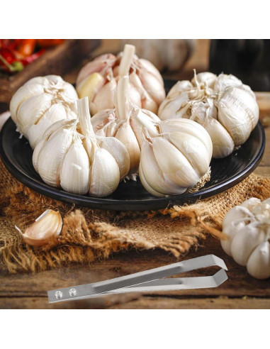 Clip Pelador de Ajo Acero Inoxidable Ainiveiya 3 Piezas