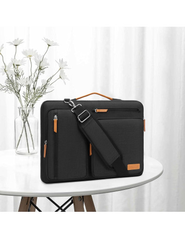 Bolsa Protectora para Laptop MOSISO 16" Negra con Bandolera