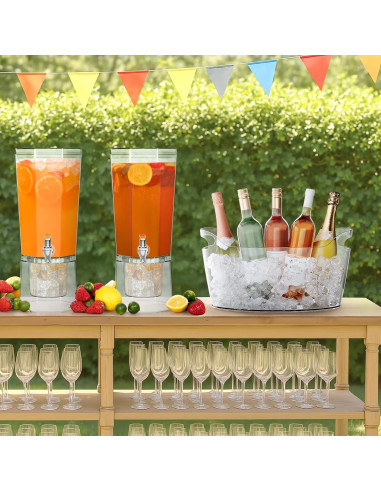 Cubo de Hielo Portátil Lifewit 6.5L - 4 Pcs para Fiestas