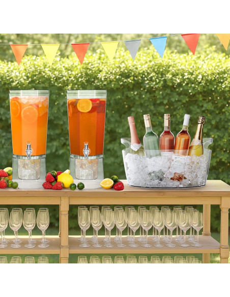 Cubo de Hielo Portátil Lifewit 6.5L - 4 Pcs para Fiestas