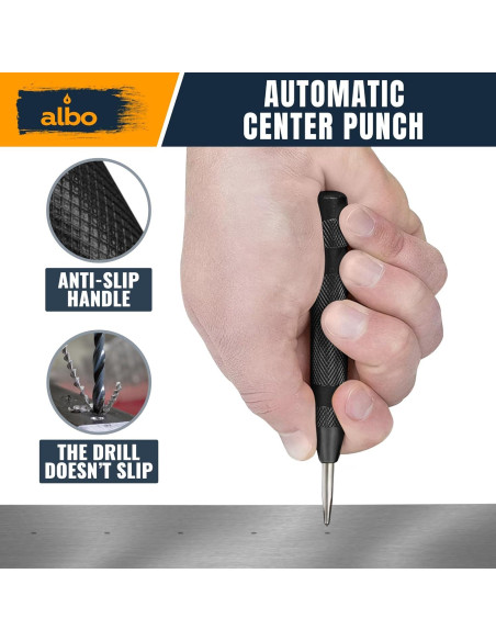 ALBO Punzón Automático de Centro 5" (12.7 cm) - 2 Pcs