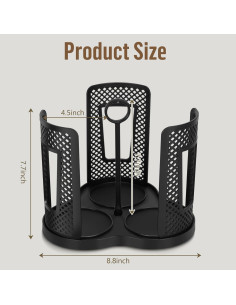 Dispensador de Tazas de Papel Yummy Sam 3 Compartimentos 360 2