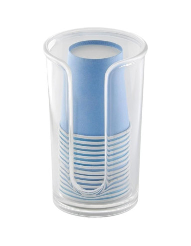 Dispensador de Vasos Desechables iDesign Clarity 14 Vasos 7.6x7.6x12.7cm