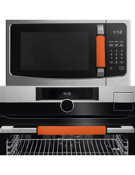 Cubiertas de Manijas de Refrigerador WXYUN Naranja Juego de 4