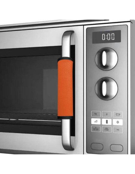 Cubiertas de Manijas de Refrigerador WXYUN Naranja Juego de 4