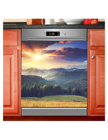 Cubierta Magnética para Lavavajillas BOENLE 58.42x66.04 cm Montañas