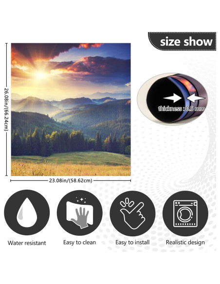 Cubierta Magnética para Lavavajillas BOENLE 58.42x66.04 cm Montañas