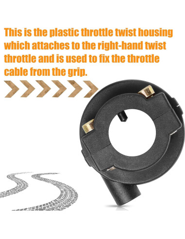 Carcasa Acelerador QAZAKY 2 Pcs 22mm para Motos 49cc-250cc