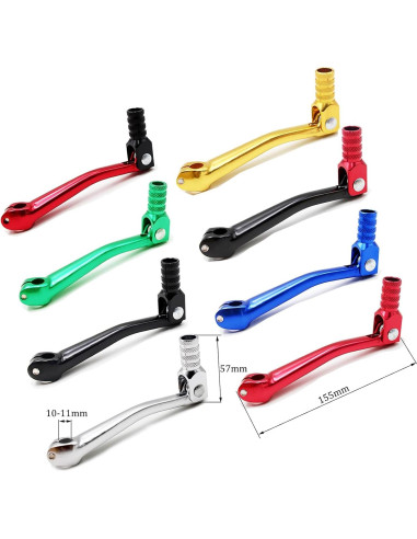 Palanca de Cambio Plegable PRO BAT de Aluminio Verde 155x57mm